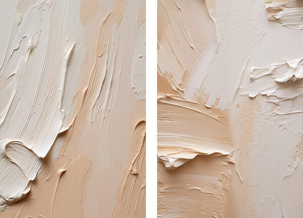 Abstract strokes in soft shades