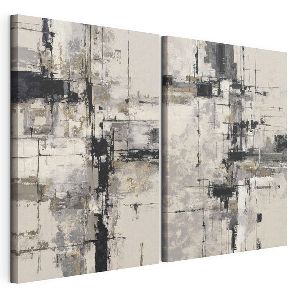 Impression sur toile modulaire Jeu abstrait de lumières et d'ombres