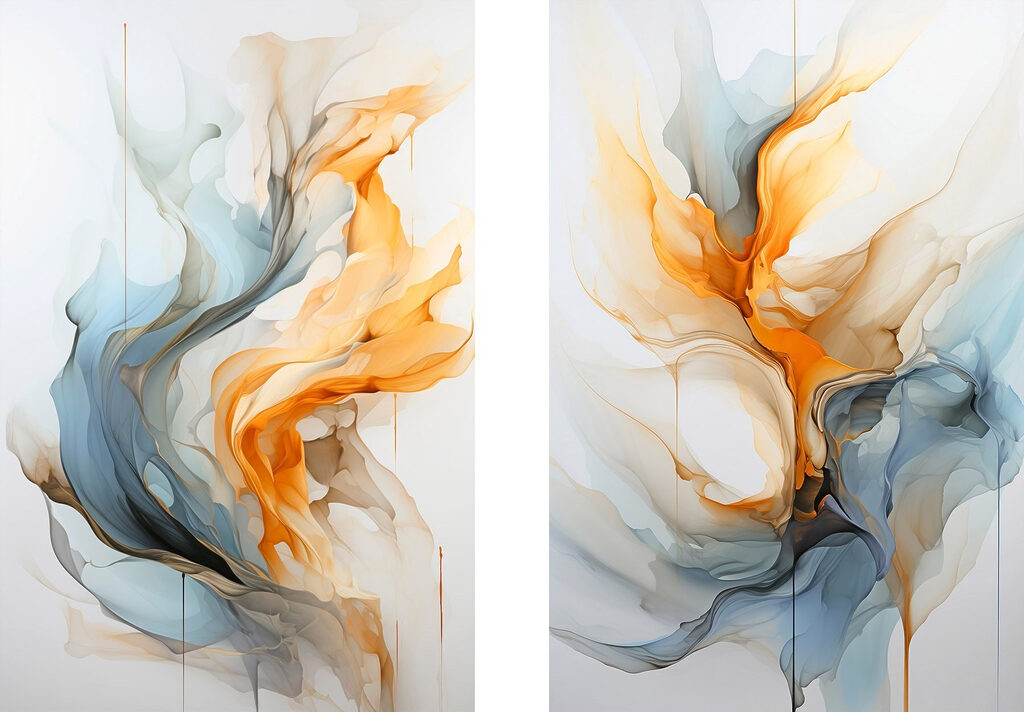 Two images of a painting Two images of a painting