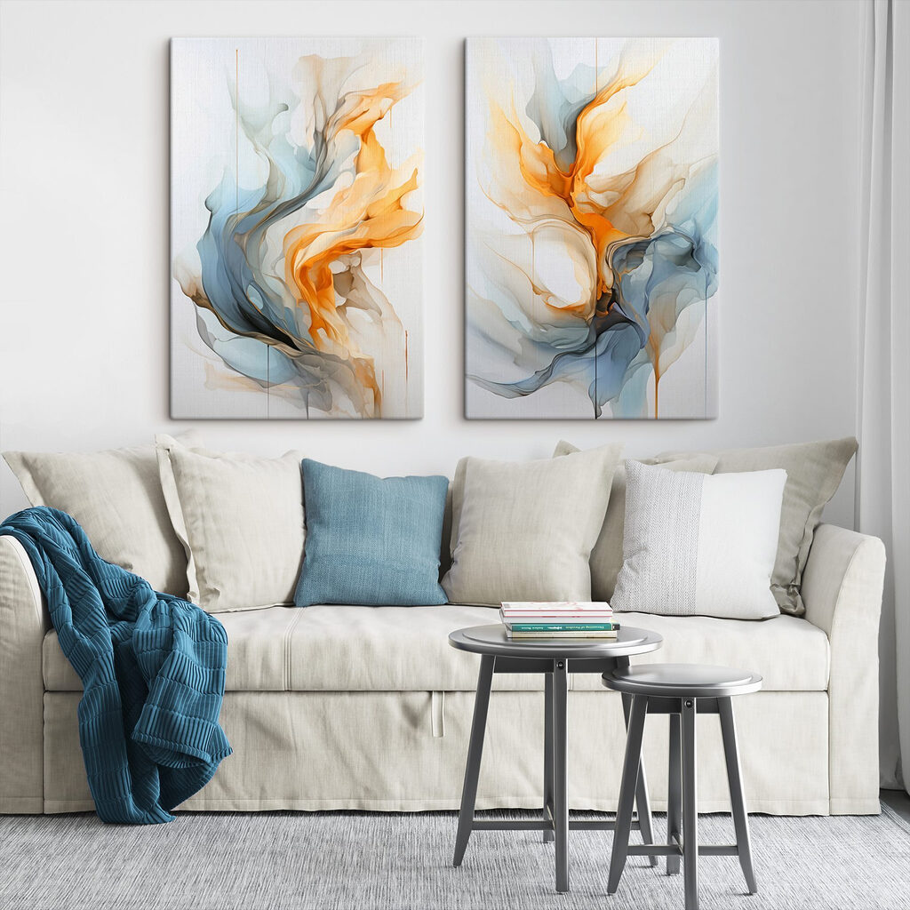 Two images of a painting Two images of a painting