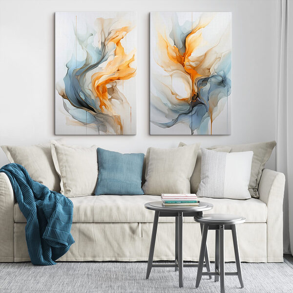 Two images of a painting Two images of a painting