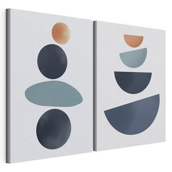 Soft shapes in balanced arrangement Soft shapes in balanced arrangement