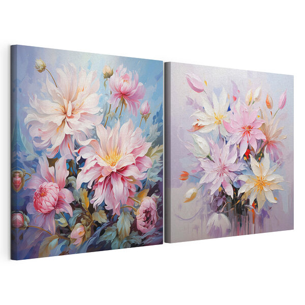 Peinture de fleurs sur toile Impression sur toile modulaire Peinture de fleurs sur toile
