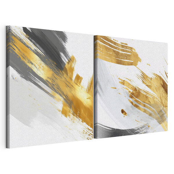 Des coups de pinceau abstraits aux couleurs vives Impression sur toile modulaire Des coups de pinceau abstraits aux couleurs vives