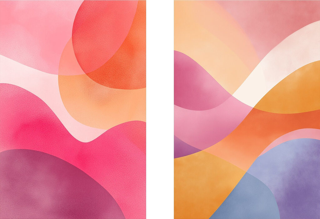 Soft Curves in Warm Hues Soft Curves in Warm Hues