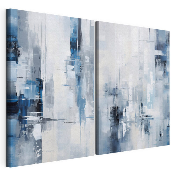 Impression sur toile modulaire Peinture représentant une ville