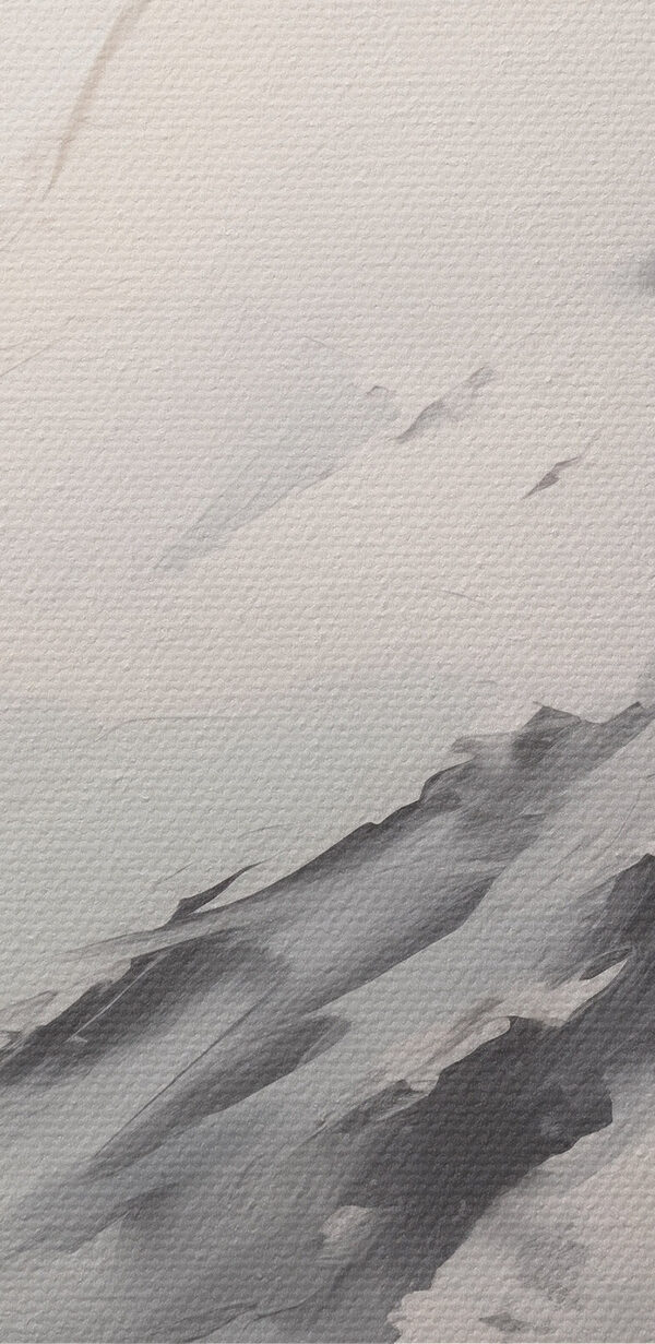 Painting of a mountain range