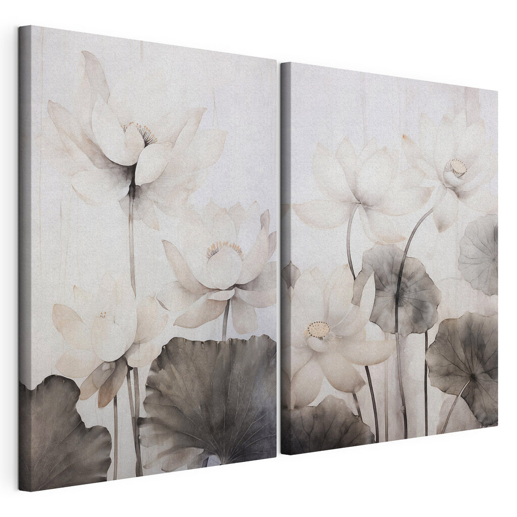 Delicate blooms in soft watercolor hues