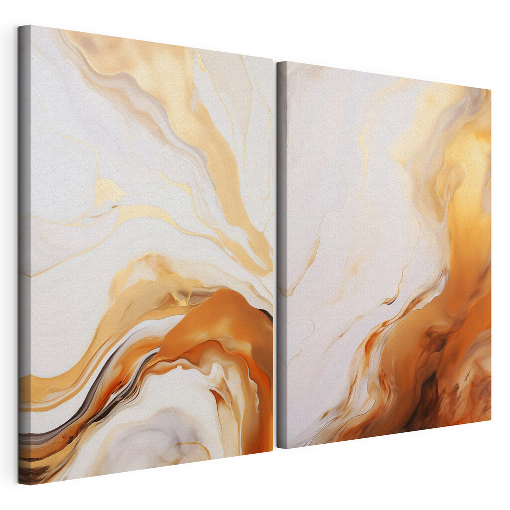 Flowing patterns in warm hues