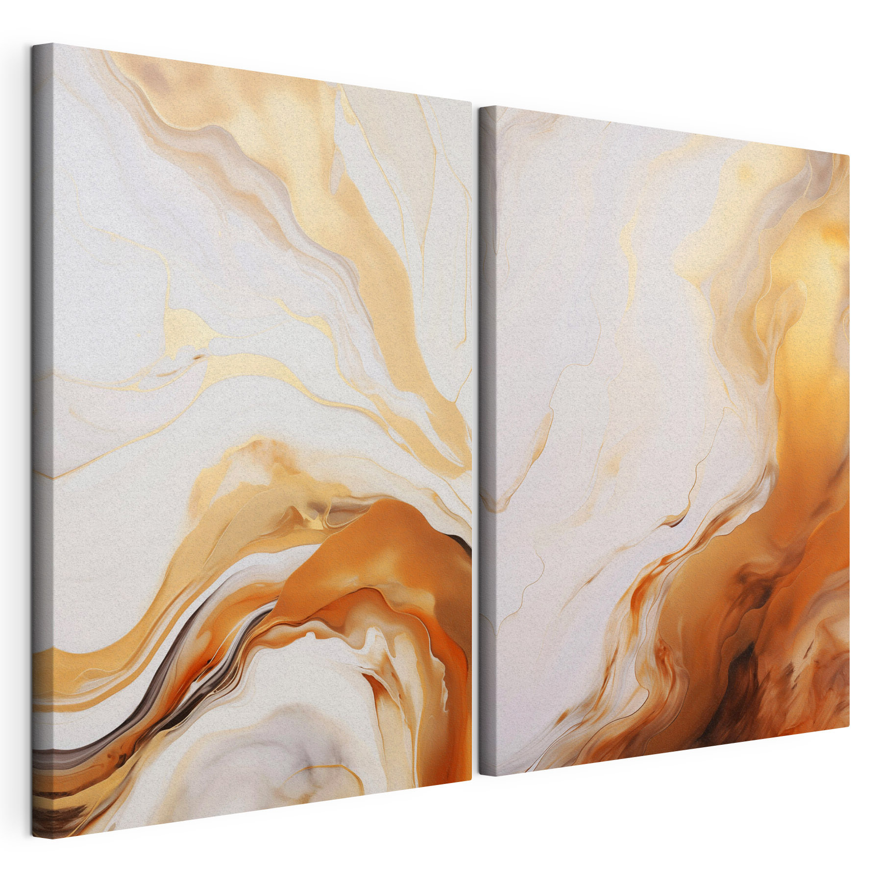 Flowing patterns in warm hues