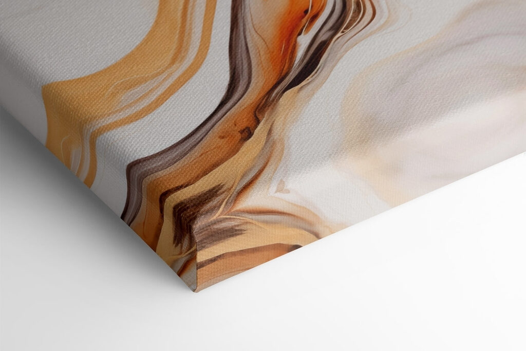 Flowing patterns in warm hues