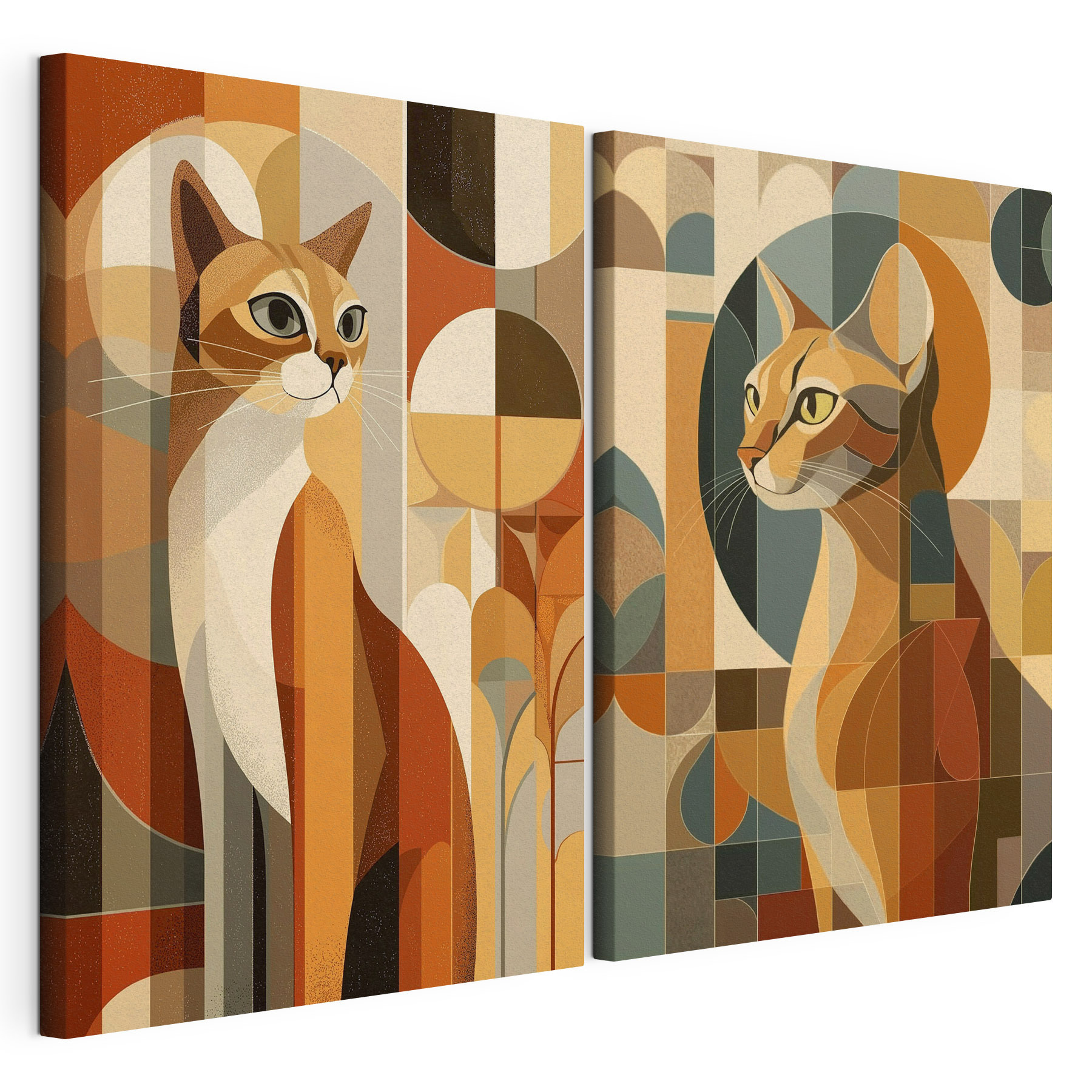 Two cats in different colors Two cats in different colors