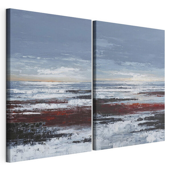 Impression sur toile modulaire Tableau représentant une plage