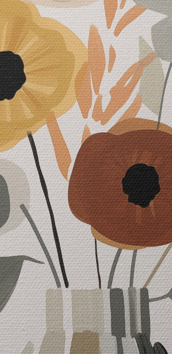 Painting of flowers in a vase Painting of flowers in a vase
