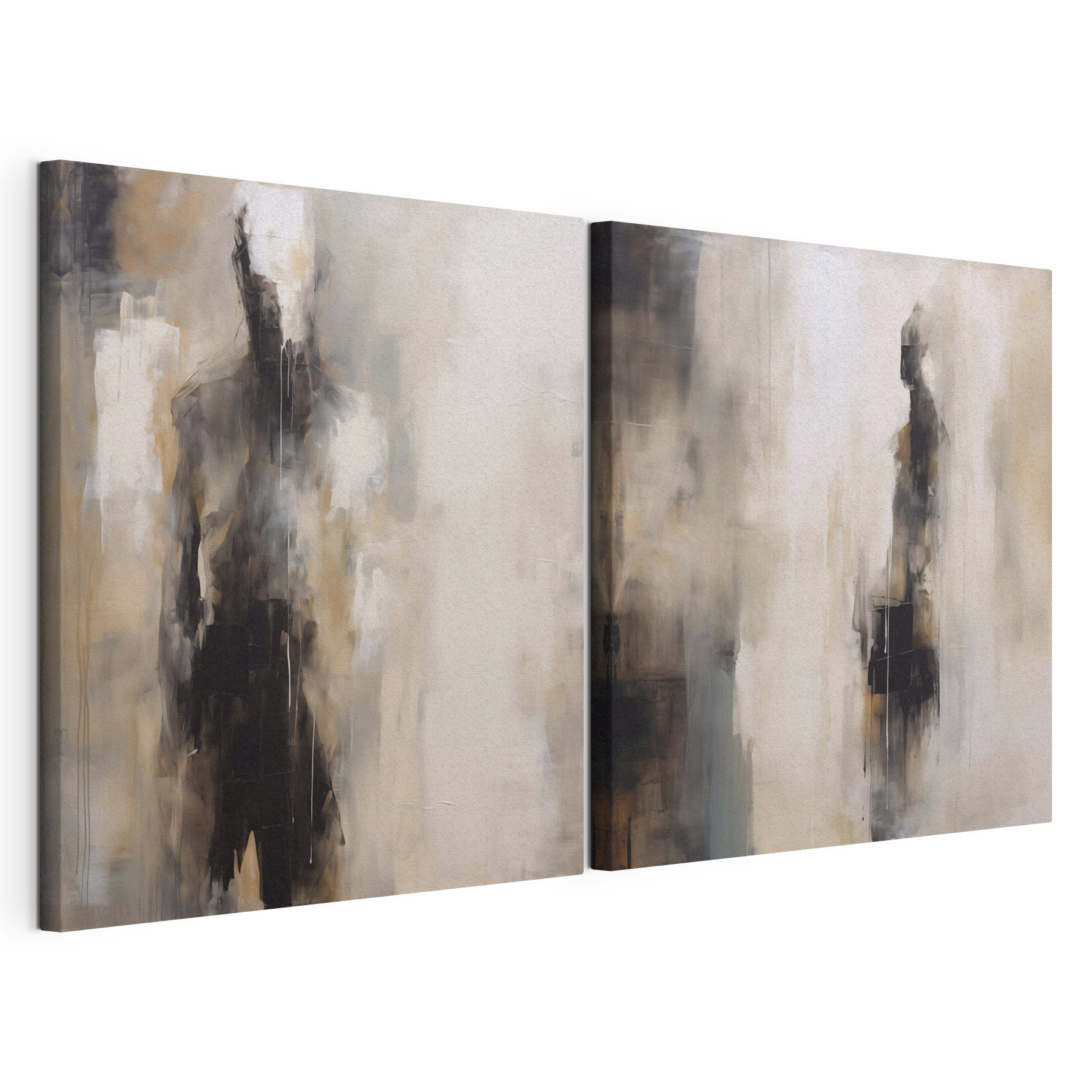 Abstract figures in muted tones Abstract figures in muted tones