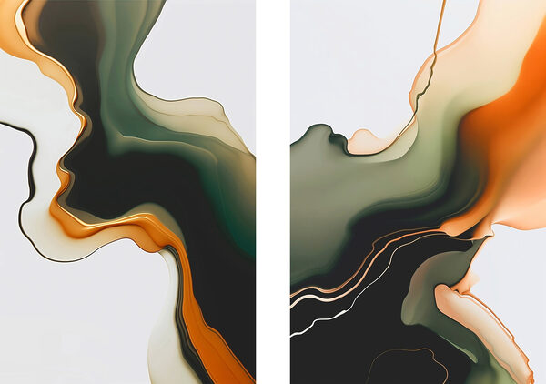 Flowing colors in harmonious patterns Flowing colors in harmonious patterns