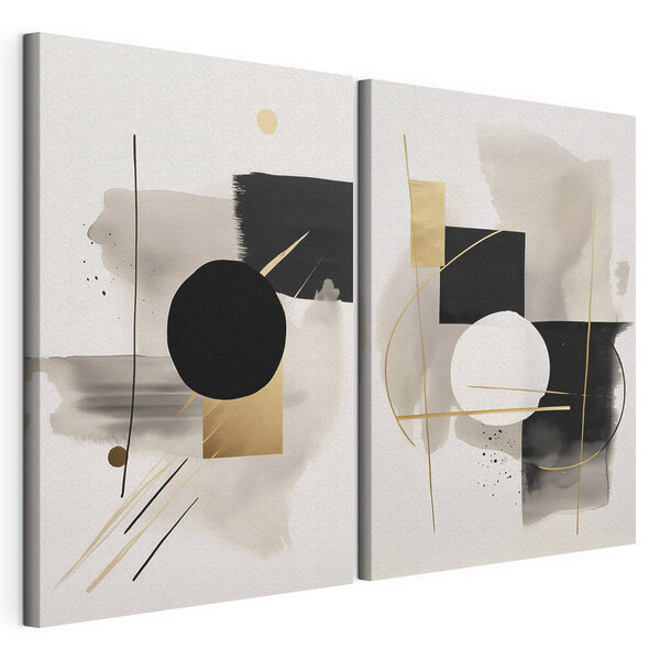 Impression sur toile modulaire Deux œuvres d'art