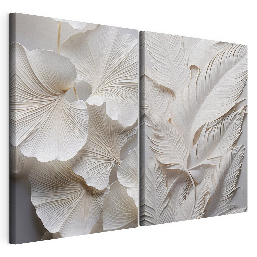 Delicate paper leaf designs displayed beautifully Delicate paper leaf designs displayed beautifully