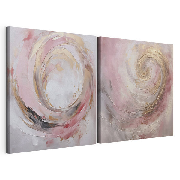 Impression sur toile modulaire Peinture représentant une spirale
