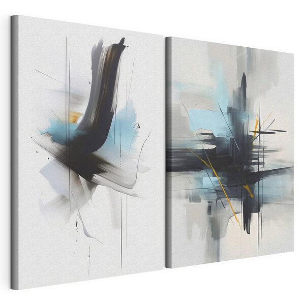 Deux œuvres d'art Impression sur toile modulaire Deux œuvres d'art