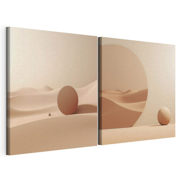 Impression sur toile modulaire Série d'images d'un désert