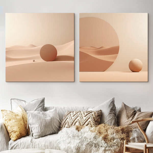 Set of images of a desert Set of images of a desert