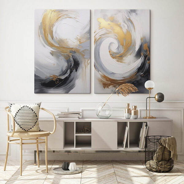 Two images of a painting Two images of a painting