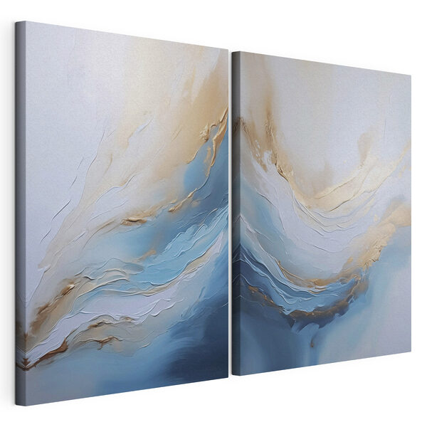 Peinture représentant une vague Impression sur toile modulaire Peinture représentant une vague