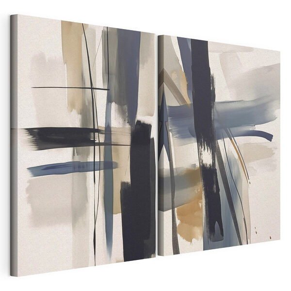 Impression sur toile modulaire Paire d'œuvres d'art