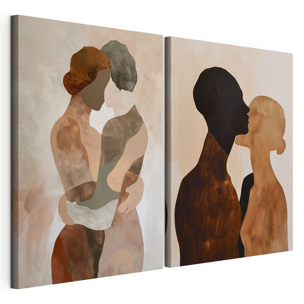 Two images of a couple of people Two images of a couple of people