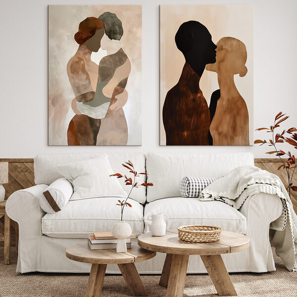 Two images of a couple of people Two images of a couple of people