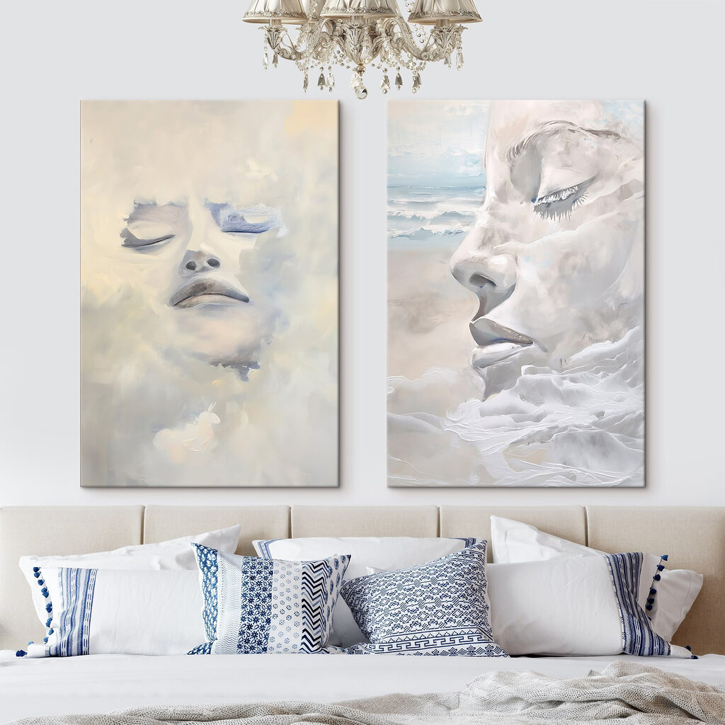 Painting of a woman's face