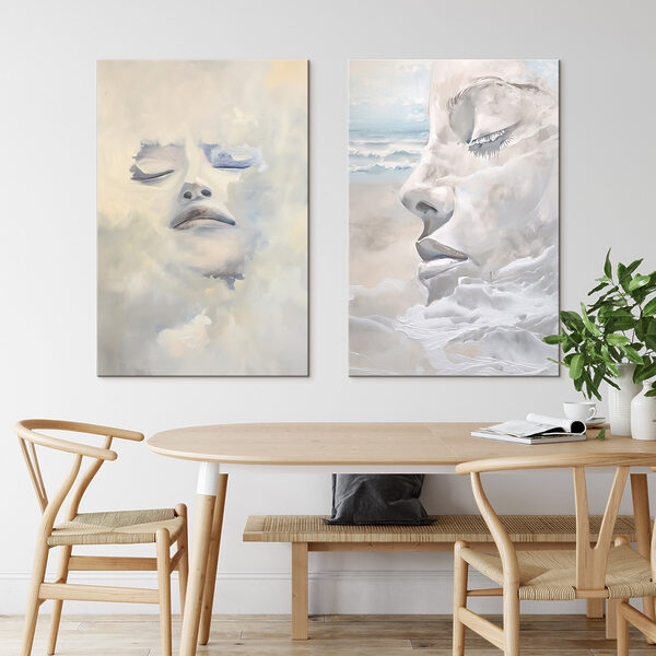 Painting of a woman's face