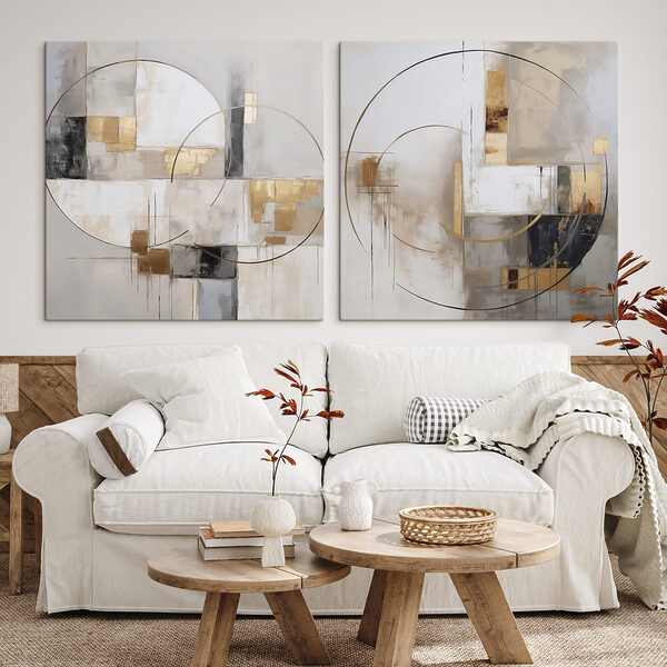 Abstract shapes in soft color palette Abstract shapes in soft color palette