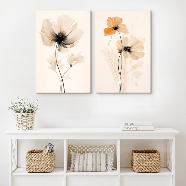 Delicate blooms in soft hues Delicate blooms in soft hues