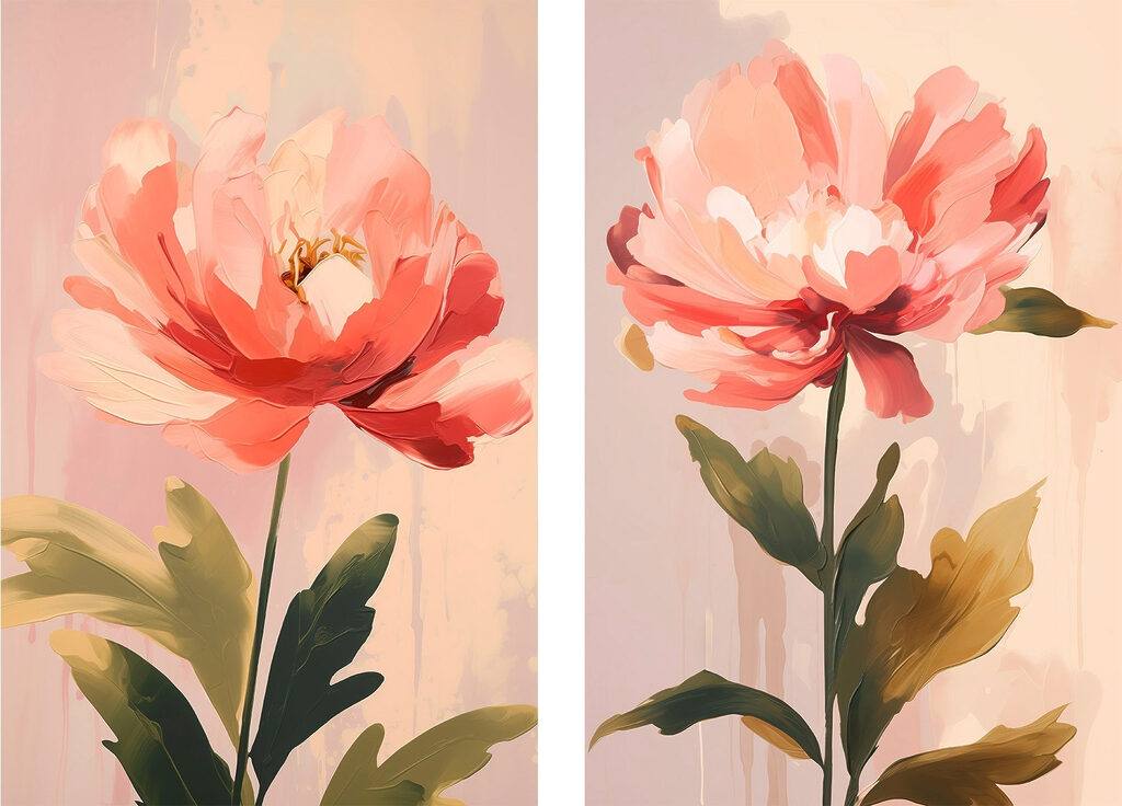 Painting of a flower Painting of a flower