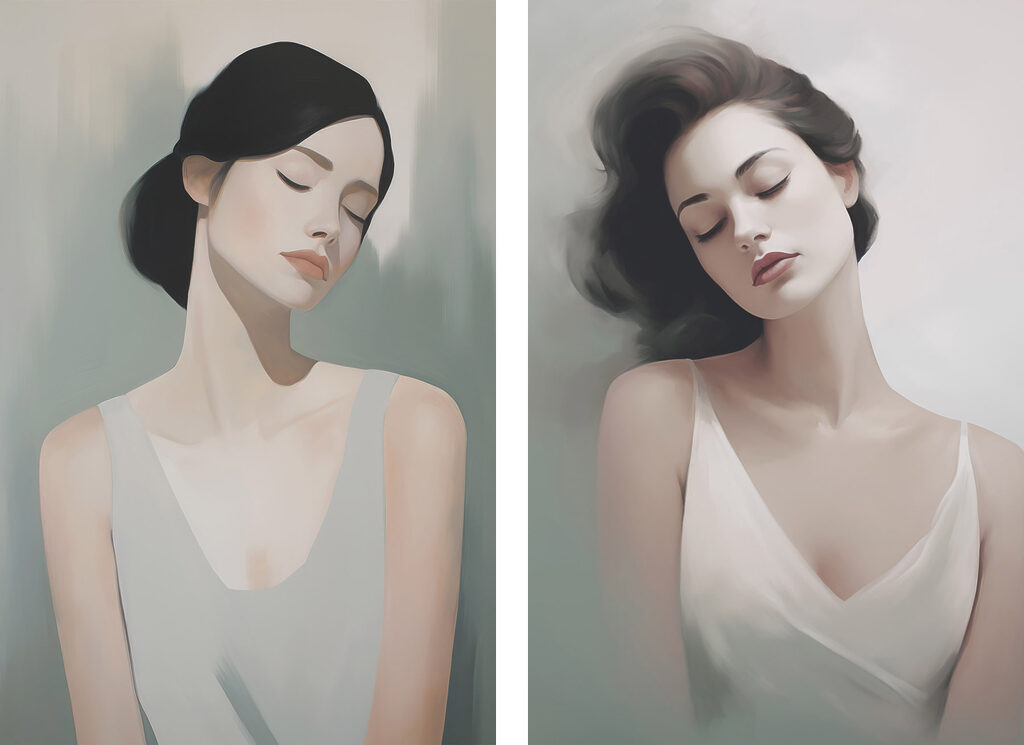 Soft expressions of serene beauty Soft expressions of serene beauty