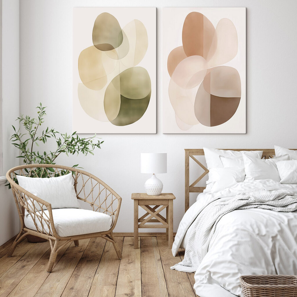 Soft shapes in harmonious tones Soft shapes in harmonious tones