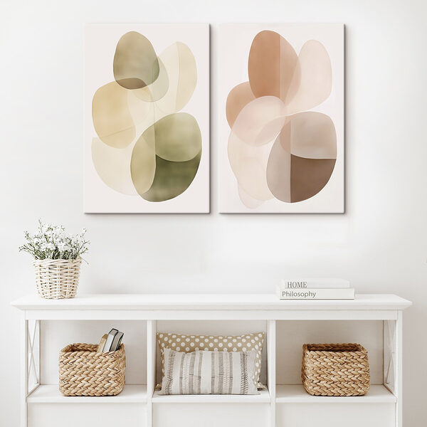 Soft shapes in harmonious tones Soft shapes in harmonious tones