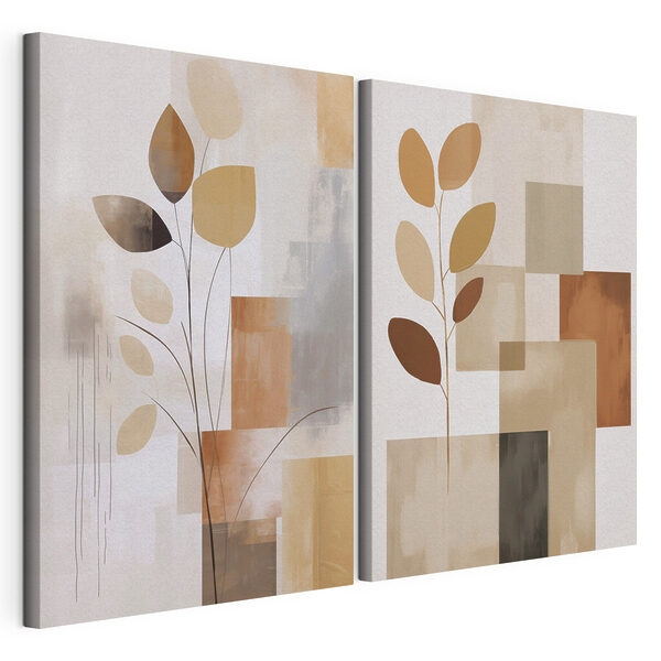 Peinture représentant une plante Impression sur toile modulaire Peinture représentant une plante