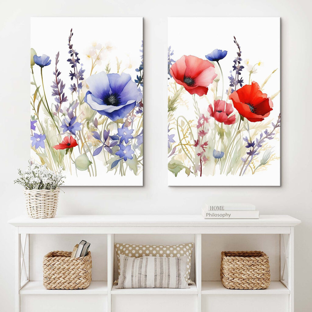 Painting of flowers and plants Painting of flowers and plants