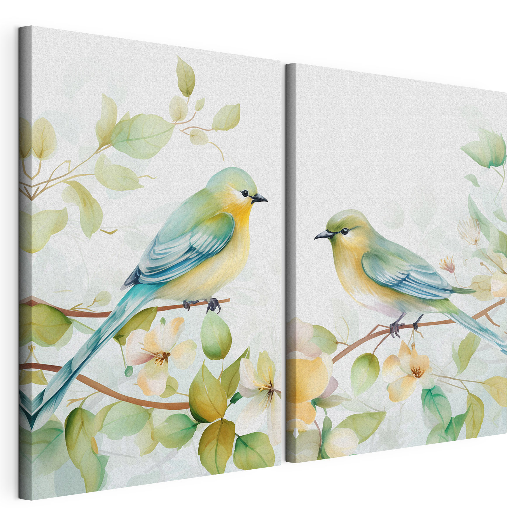 Two birds on a branch Two birds on a branch