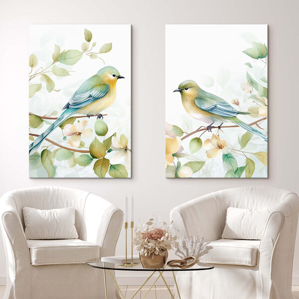 Two birds on a branch Two birds on a branch