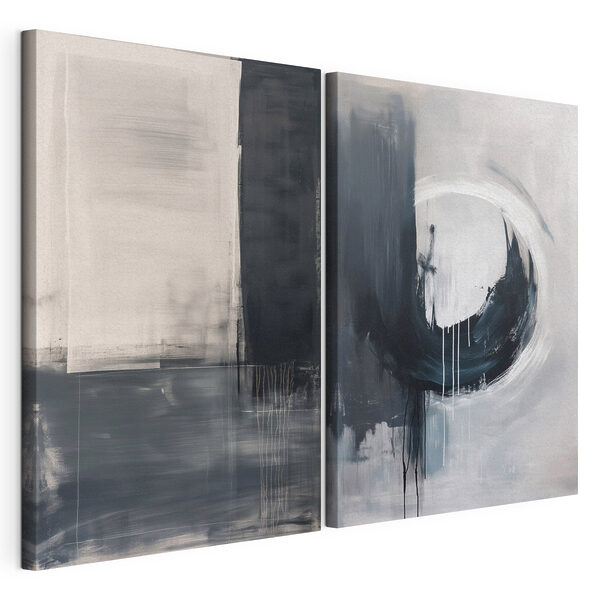 Deux œuvres d'art Impression sur toile modulaire Deux œuvres d'art