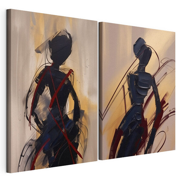 Tableau représentant une femme Impression sur toile modulaire Tableau représentant une femme
