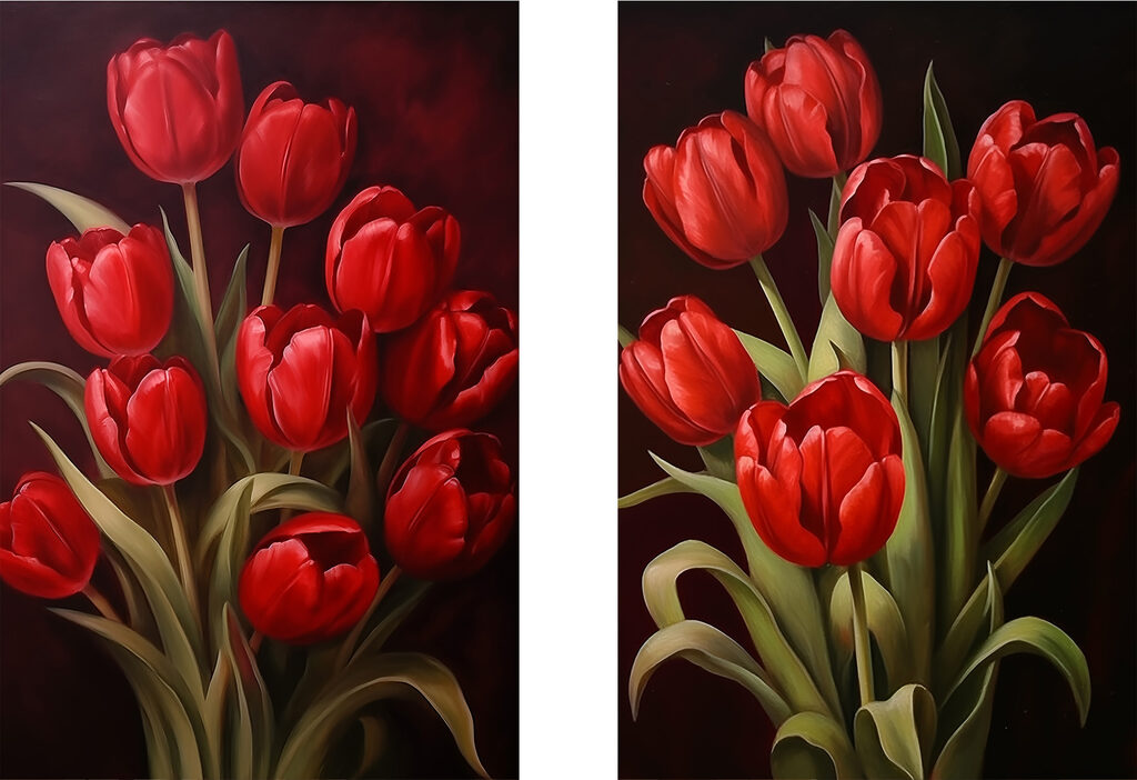 Captivating red tulips in bloom Captivating red tulips in bloom