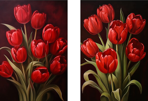 Captivating red tulips in bloom Captivating red tulips in bloom