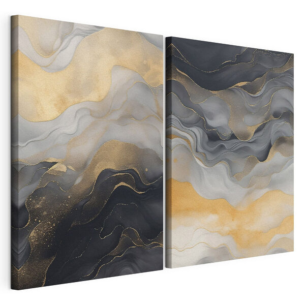 Impression sur toile modulaire Des nuances sculptées d'une élégance fluide