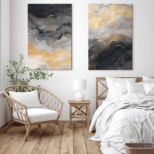 Sculpted hues of flowing elegance Sculpted hues of flowing elegance