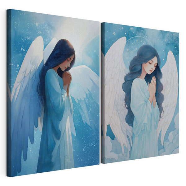 Tableau représentant une femme ailée Impression sur toile modulaire Tableau représentant une femme ailée
